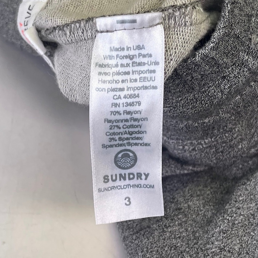 Sundry for Evereve Womens Heather Charcoal Grey Jogger Sweatpants Size 3 L - Picture 9 of 14
